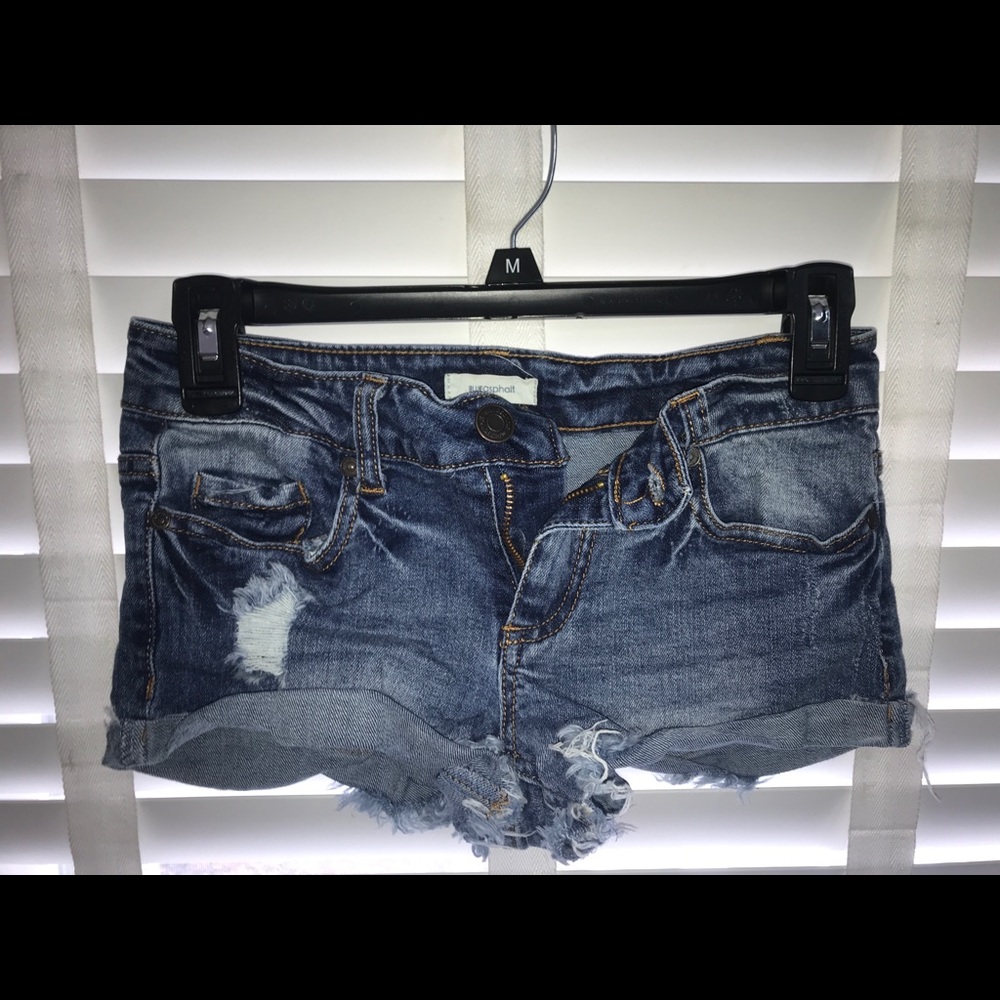Blue jean shorts